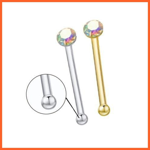 Indian Style Shiny Nose Ring | Nose Stud Body Piercing Jewellery | whatagift.com.au.