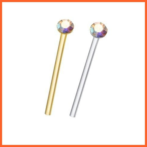 Indian Style Shiny Nose Ring | Nose Stud Body Piercing Jewellery | whatagift.com.au.