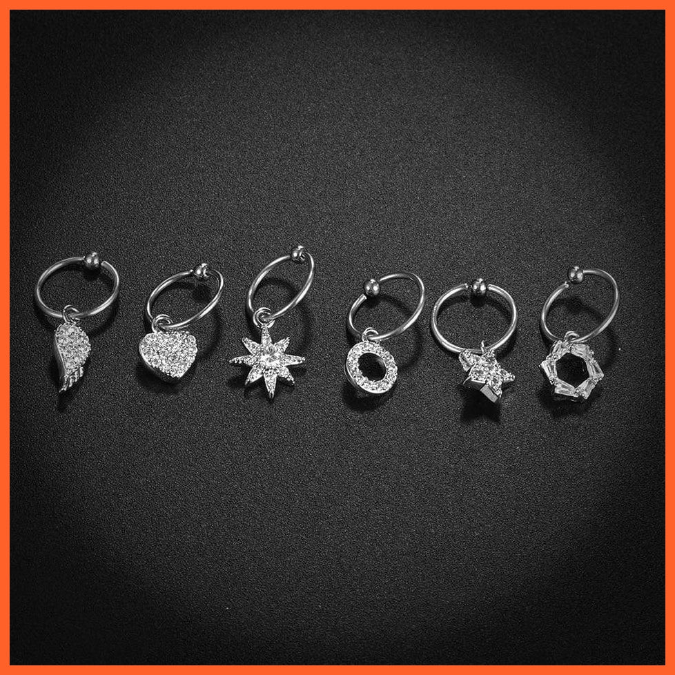 1Pc In 6 Styles Dangle Hoop Earring | whatagift.com.au.