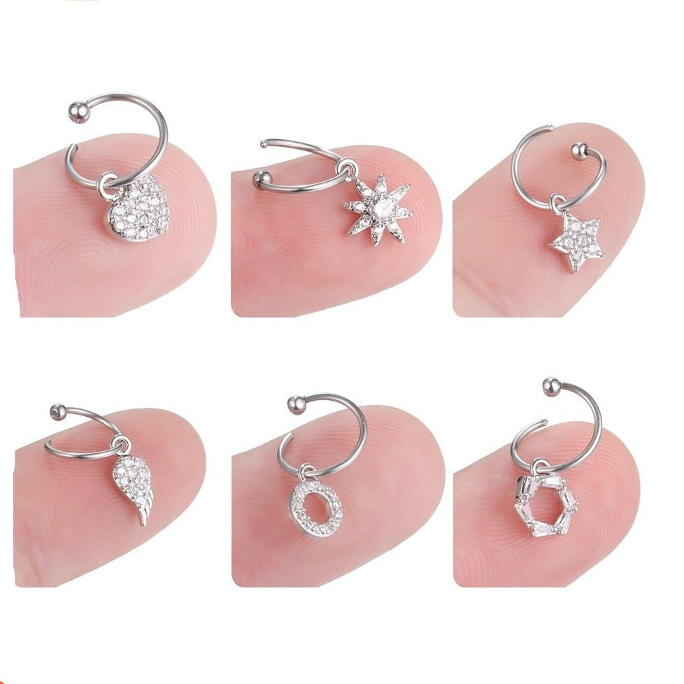 1Pc In 6 Styles Dangle Hoop Earring | whatagift.com.au.