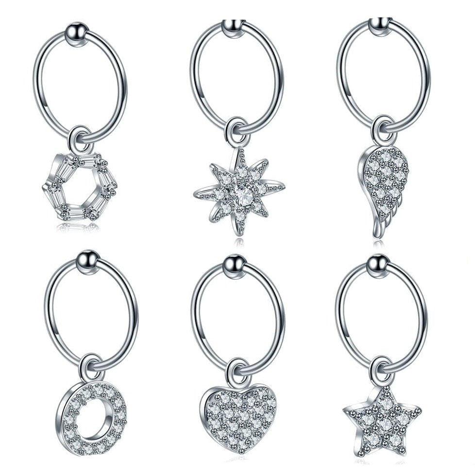 1Pc In 6 Styles Dangle Hoop Earring | whatagift.com.au.