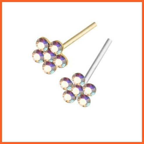 Indian Style Shiny Nose Ring | Nose Stud Body Piercing Jewellery | whatagift.com.au.