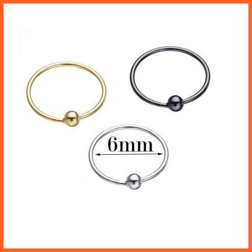 Silver Nose Hoop Rings In 3 Different Size | 925 Sterling Silver Classic Trendy Nose Ring | whatagift.com.au.