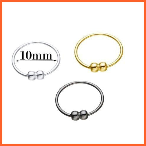 Silver Nose Hoop Rings In 3 Different Size | 925 Sterling Silver Classic Trendy Nose Ring | whatagift.com.au.