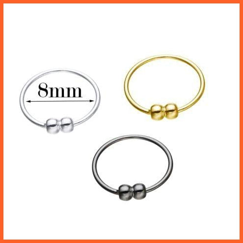 Silver Nose Hoop Rings In 3 Different Size | 925 Sterling Silver Classic Trendy Nose Ring | whatagift.com.au.
