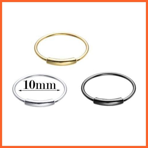 Silver Nose Hoop Rings In 3 Different Size | 925 Sterling Silver Classic Trendy Nose Ring | whatagift.com.au.
