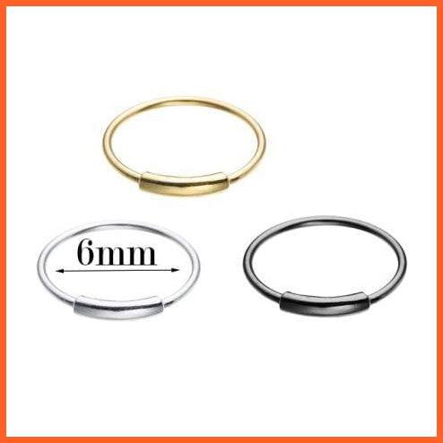 Silver Nose Hoop Rings In 3 Different Size | 925 Sterling Silver Classic Trendy Nose Ring | whatagift.com.au.