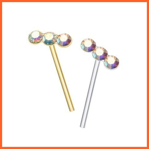 Indian Style Shiny Nose Ring | Nose Stud Body Piercing Jewellery | whatagift.com.au.