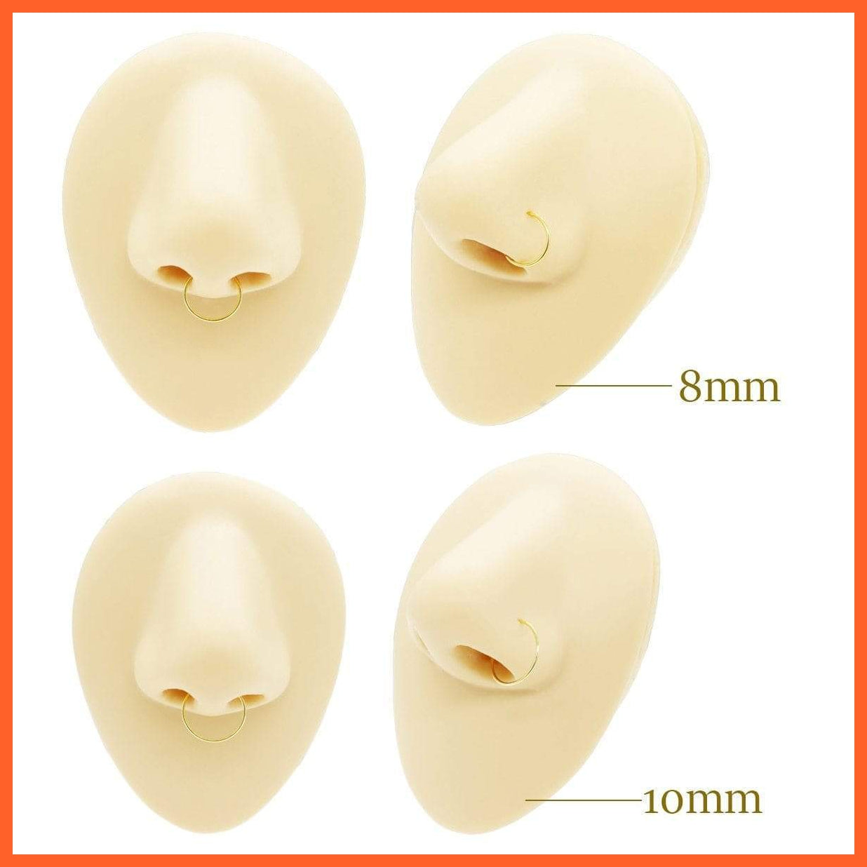 Silver Nose Hoop Rings In 3 Different Size | 925 Sterling Silver Classic Trendy Nose Ring | whatagift.com.au.