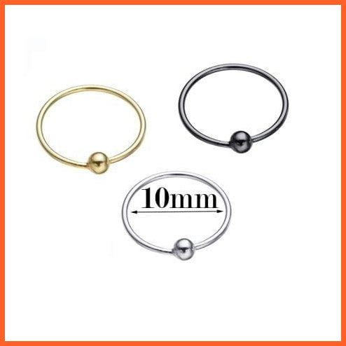 Silver Nose Hoop Rings In 3 Different Size | 925 Sterling Silver Classic Trendy Nose Ring | whatagift.com.au.