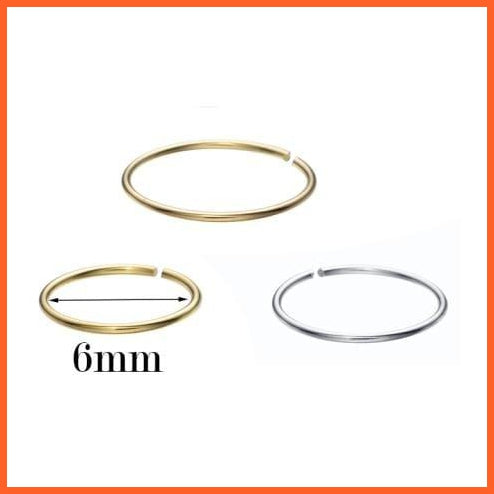 Silver Nose Hoop Rings In 3 Different Size | 925 Sterling Silver Classic Trendy Nose Ring | whatagift.com.au.
