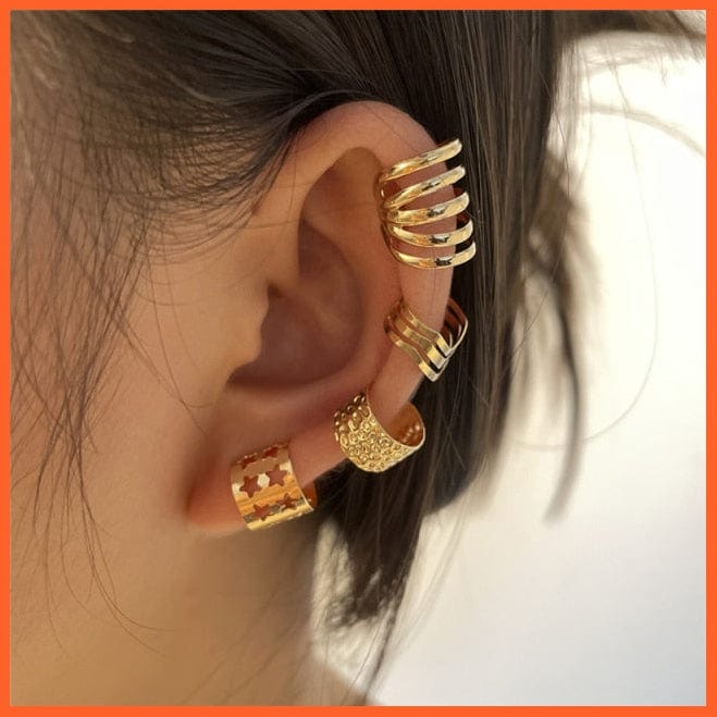 Women Luxury Shining Zircon Rhinestone Long Tassel Ear Clip | Ear Cuff Exquisite Vintage Clip Earrings Wedding Party Jewellery Gifts | whatagift.com.au.