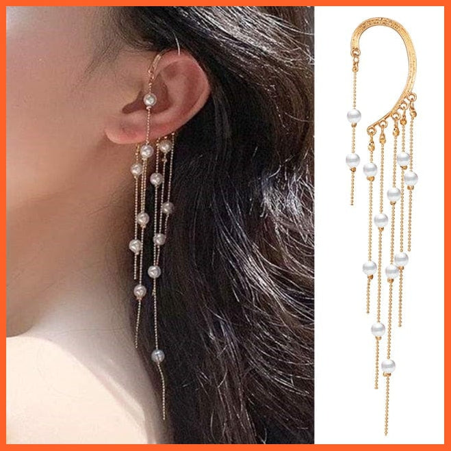 Punk Gold Animal Snake Clip Earrings Ear Clip Without Piercing For Women | Fake Piercing Ear Cuffs Trendy Jewellery Gifts | whatagift.com.au.
