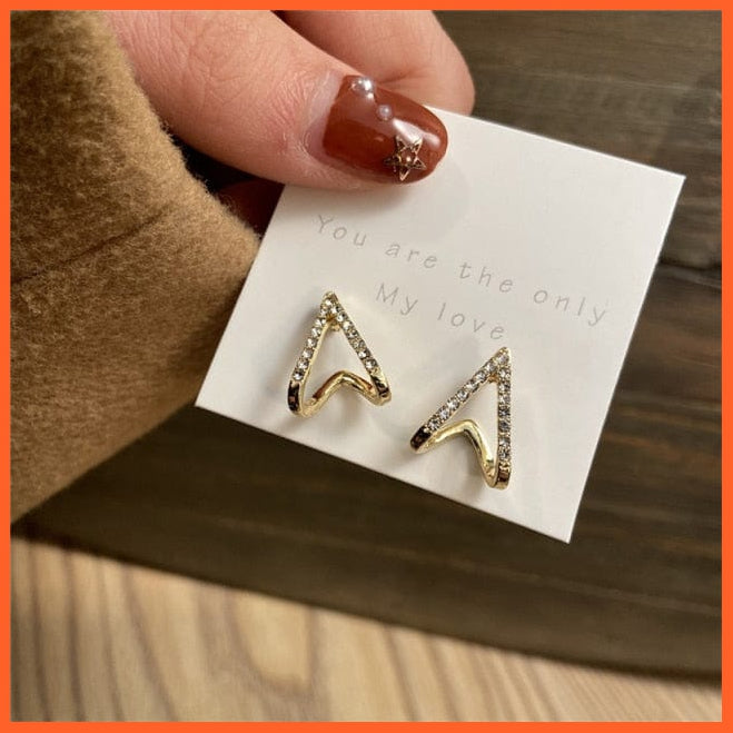 Vintage Cubic Zirconia Round Stud Earrings Set For Women | Silver Color Crystal Rhinestone Bow Earrings Jewellery Gifts | whatagift.com.au.