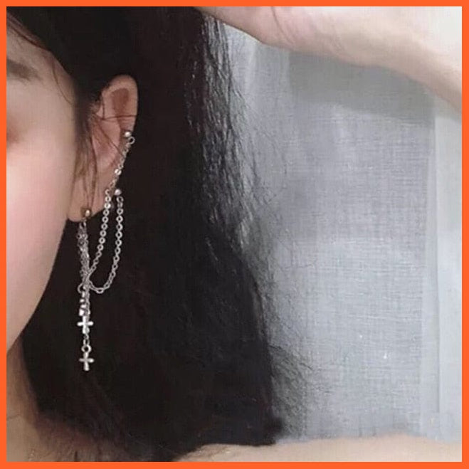 Punk Gold Animal Snake Clip Earrings Ear Clip Without Piercing For Women | Fake Piercing Ear Cuffs Trendy Jewellery Gifts | whatagift.com.au.