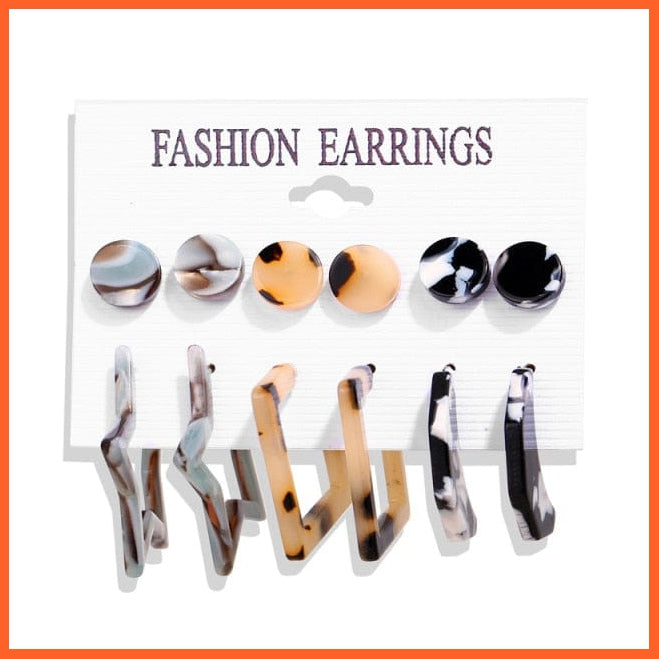 Vintage Tassel Acrylic Earrings For Women | Bohemian Earrings Set Big Dangle Drop Female Fashion Jewellery Gifts | whatagift.com.au.