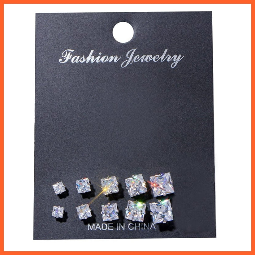 Fashion Gold Heart Butterfly Stud Earrings Set For Women | Trendy Acrylic Resin Pearl Stud Earrings Party Jewellery | whatagift.com.au.