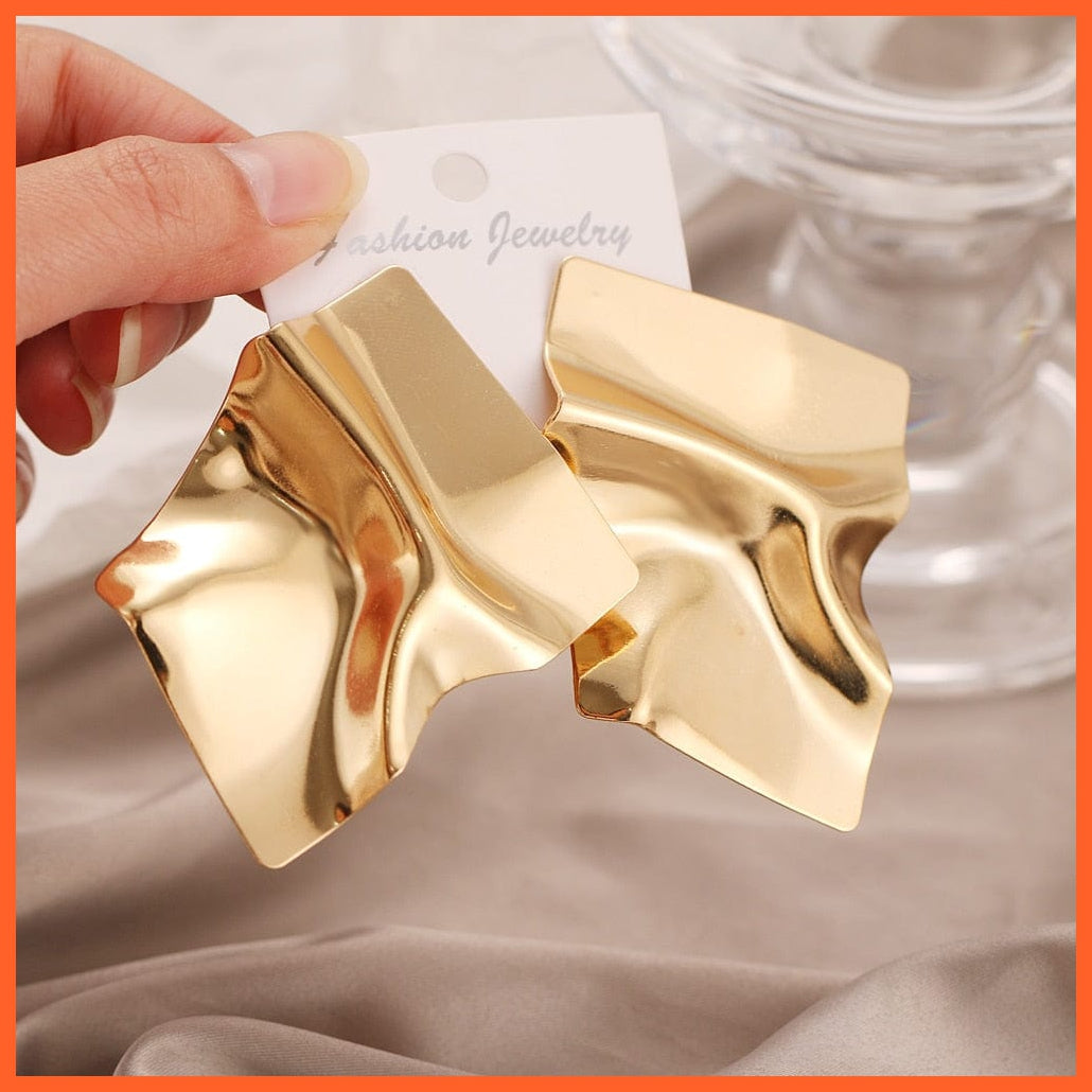 Fashion Large Statement Drop Earrings Geometric Jewellery | Women Big Dangle Hanging Fashion Modern Female Earrings | whatagift.com.au.