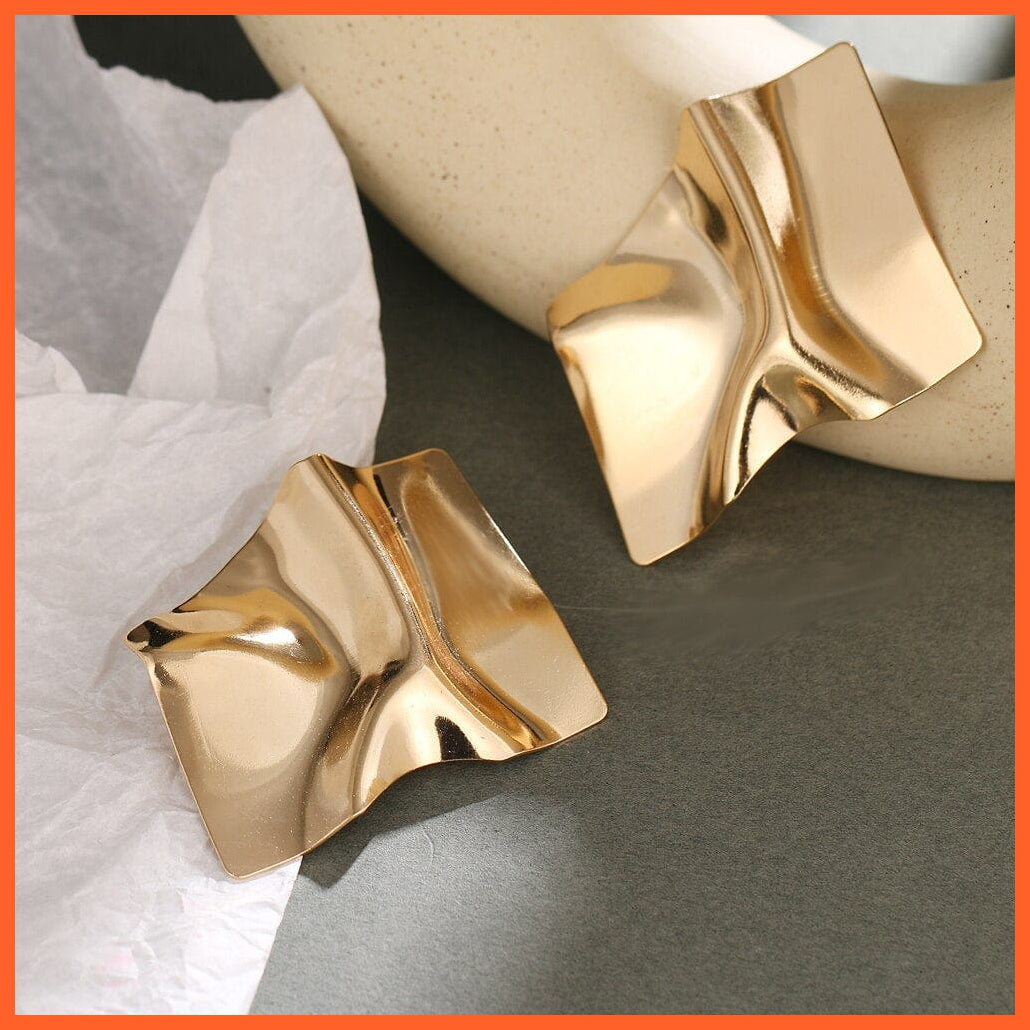 Fashion Large Statement Drop Earrings Geometric Jewellery | Women Big Dangle Hanging Fashion Modern Female Earrings | whatagift.com.au.