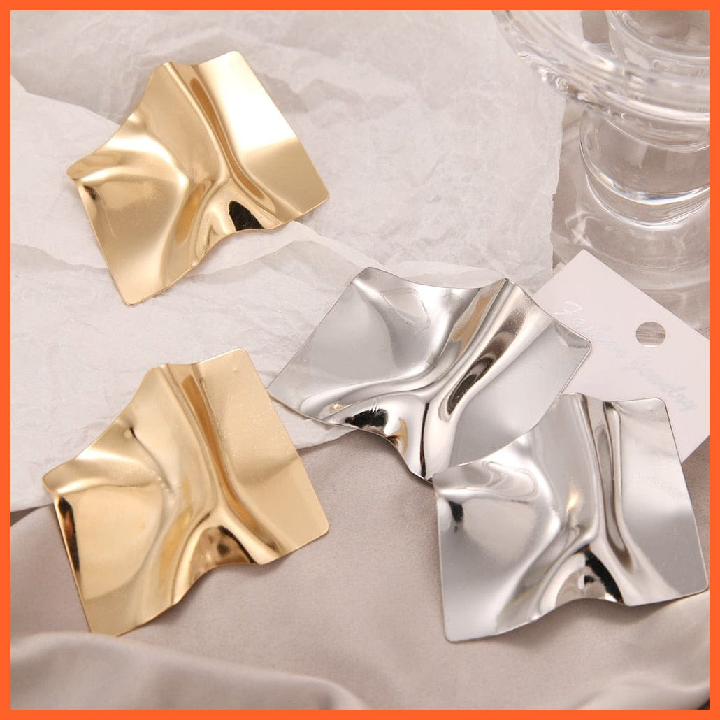 Fashion Large Statement Drop Earrings Geometric Jewellery | Women Big Dangle Hanging Fashion Modern Female Earrings | whatagift.com.au.