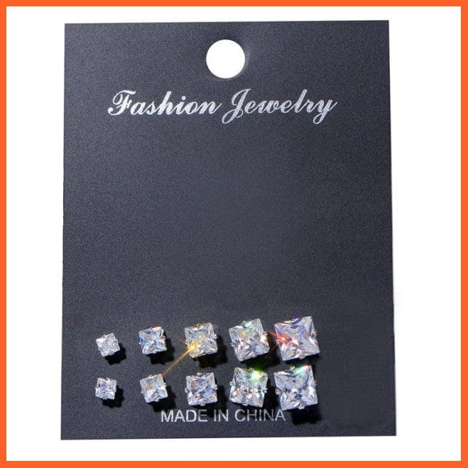 Fashion Gold Heart Butterfly Stud Earrings Set For Women | Trendy Acrylic Resin Pearl Stud Earrings Party Jewellery | whatagift.com.au.