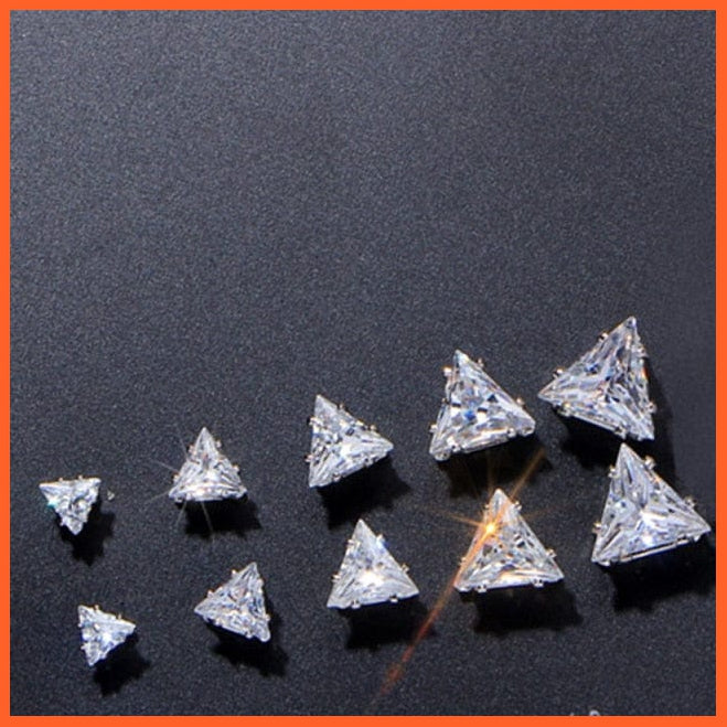 Vintage Cubic Zirconia Round Stud Earrings Set For Women | Silver Color Crystal Rhinestone Bow Earrings Jewellery Gifts | whatagift.com.au.