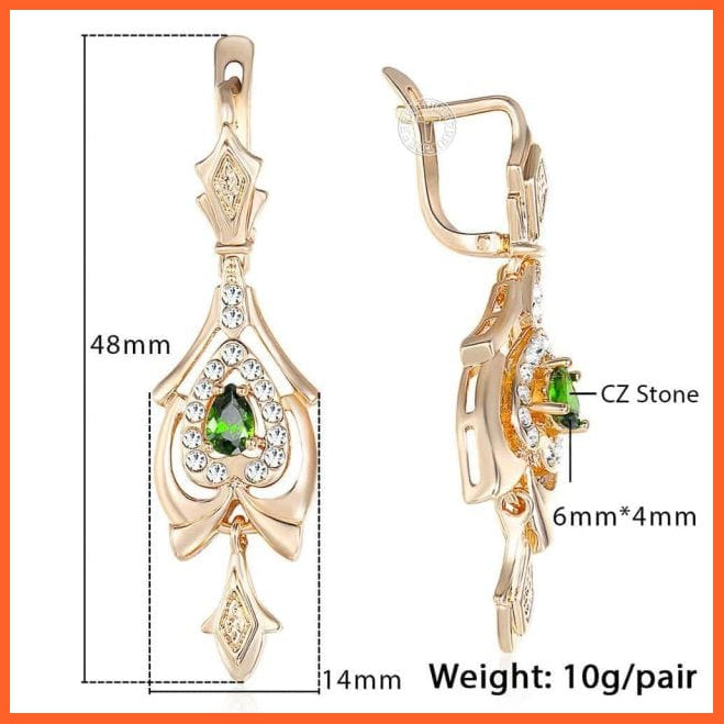 High Quality Unique Long Earrings For Women | Girls Cubic Zircon Hollow Carving Cute Vintage Dangle Earring 23 Styles Jewellery Gifts | whatagift.com.au.