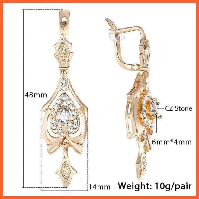 High Quality Unique Long Earrings For Women | Girls Cubic Zircon Hollow Carving Cute Vintage Dangle Earring 23 Styles Jewellery Gifts | whatagift.com.au.