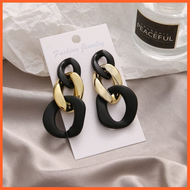 Korean Version Of The New Fashion Vintage Black Style Earrings Personaility Women Decorative Earrings Party Gifts | whatagift.com.au.