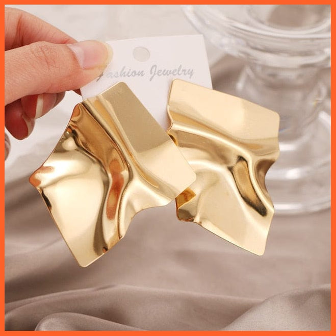 Fashion Large Statement Drop Earrings Geometric Jewellery | Women Big Dangle Hanging Fashion Modern Female Earrings | whatagift.com.au.