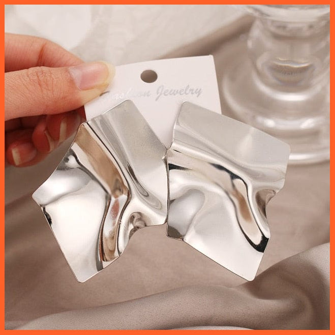 Fashion Large Statement Drop Earrings Geometric Jewellery | Women Big Dangle Hanging Fashion Modern Female Earrings | whatagift.com.au.