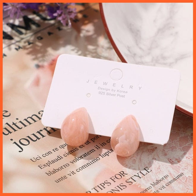 Candy Colors Teardrop Resin Earring | Simple Drop Earrings For Women | Fashion Wedding Jewellery Gifts | whatagift.com.au.