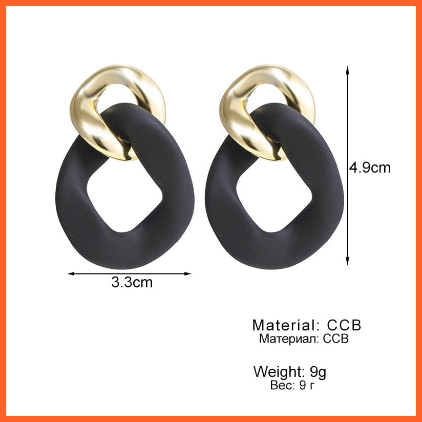 Korean Version Of The New Fashion Vintage Black Style Earrings Personaility Women Decorative Earrings Party Gifts | whatagift.com.au.