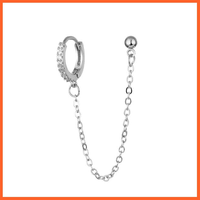 Minimalist Long Tassel Threader Stud Earrings For Women | Gold Silver Color T-Shaped Ear Stud  Earrings Jewellery Gift | whatagift.com.au.