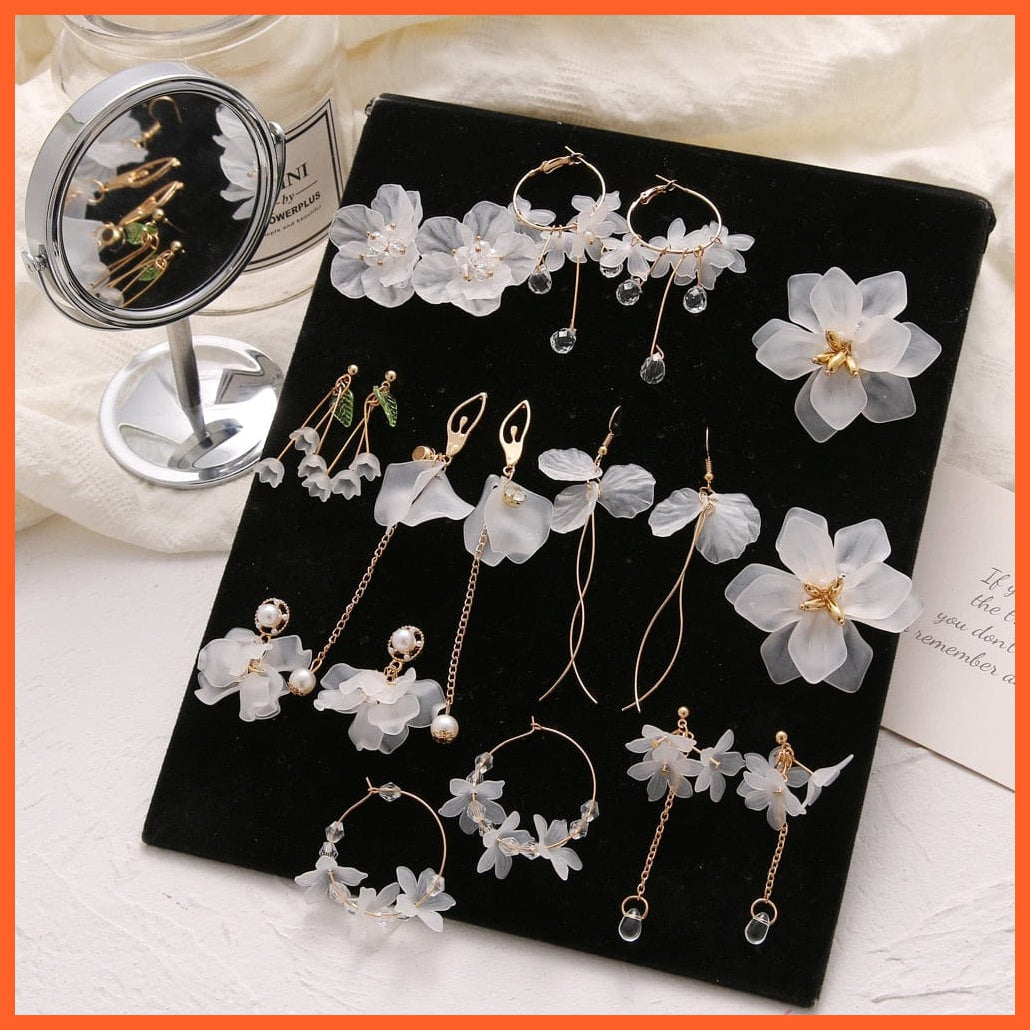 New Flower Bohemia Boho Earrings Women Fashion | Long Hanging Earrings Crystal Female Wedding Party Jewellery Gifts | whatagift.com.au.