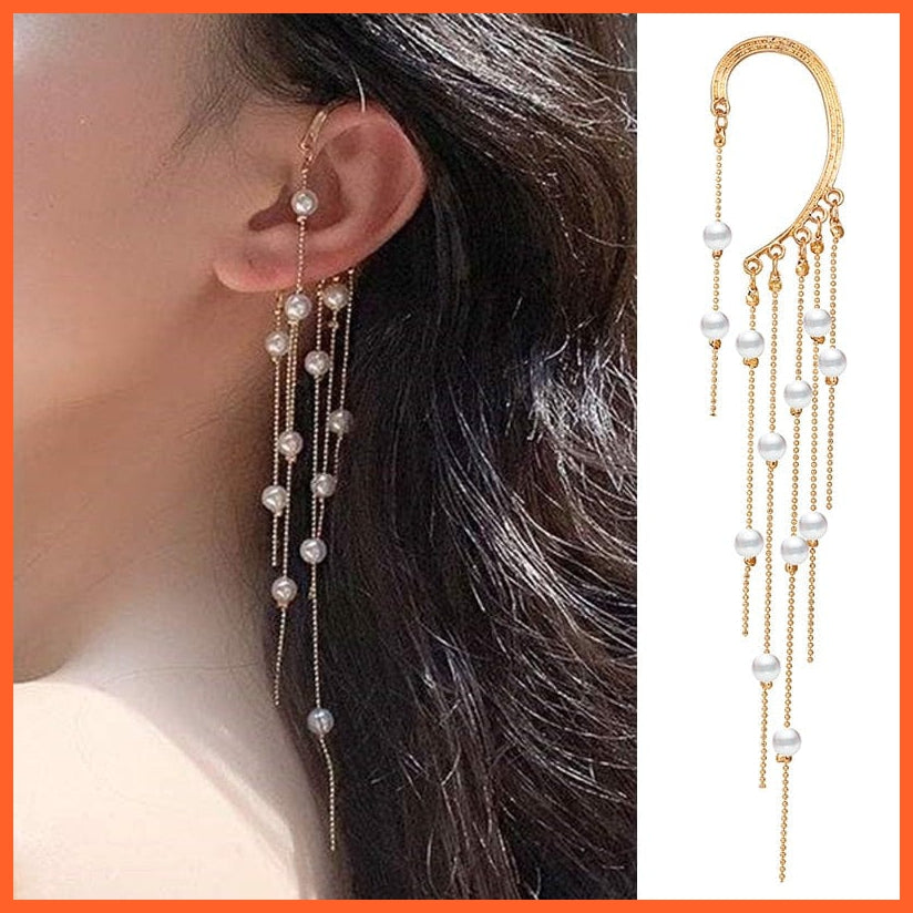 Punk Gold Animal Snake Clip Earrings Ear Clip Without Piercing For Women | Fake Piercing Ear Cuffs Trendy Jewellery Gifts | whatagift.com.au.