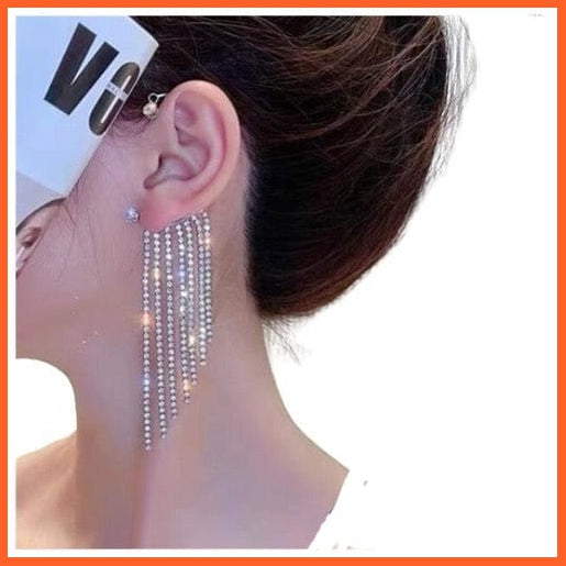 whatagift.com.au earrings women Women Luxury Shining Zircon Rhinestone Ear Clip | Ear Cuff Vintage Clip Earrings