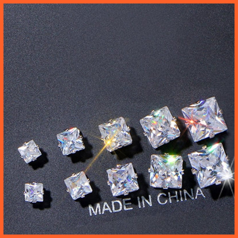 Vintage Cubic Zirconia Round Stud Earrings Set For Women | Silver Color Crystal Rhinestone Bow Earrings Jewellery Gifts | whatagift.com.au.