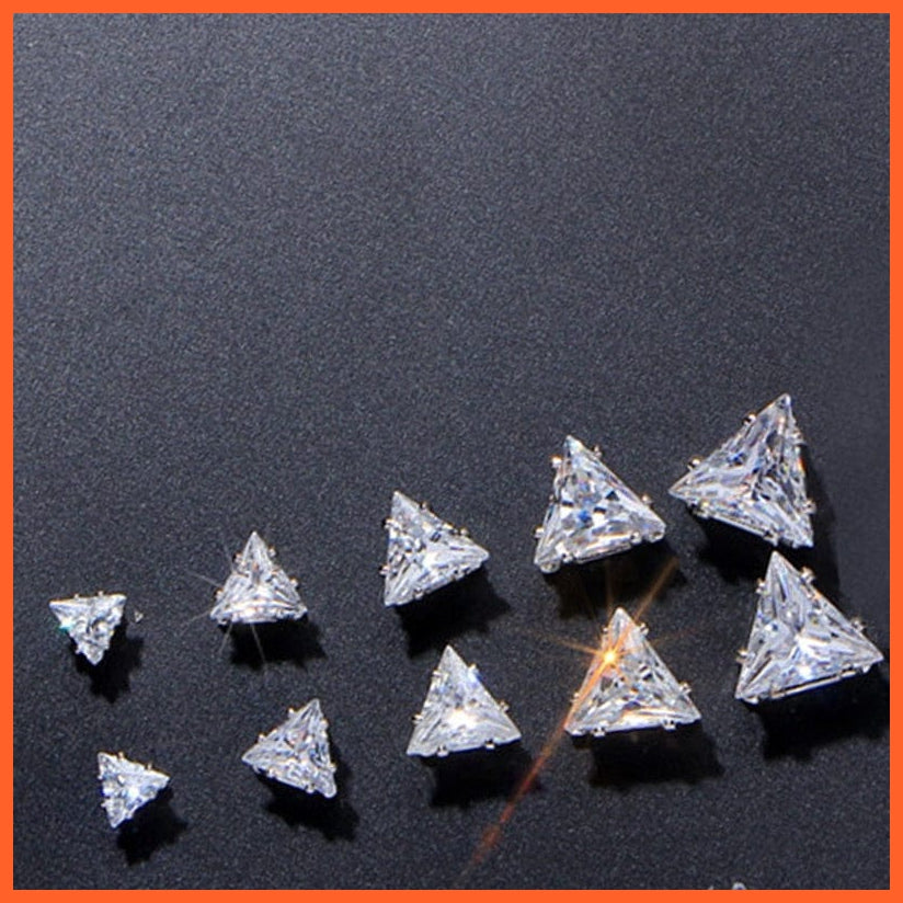Vintage Cubic Zirconia Round Stud Earrings Set For Women | Silver Color Crystal Rhinestone Bow Earrings Jewellery Gifts | whatagift.com.au.