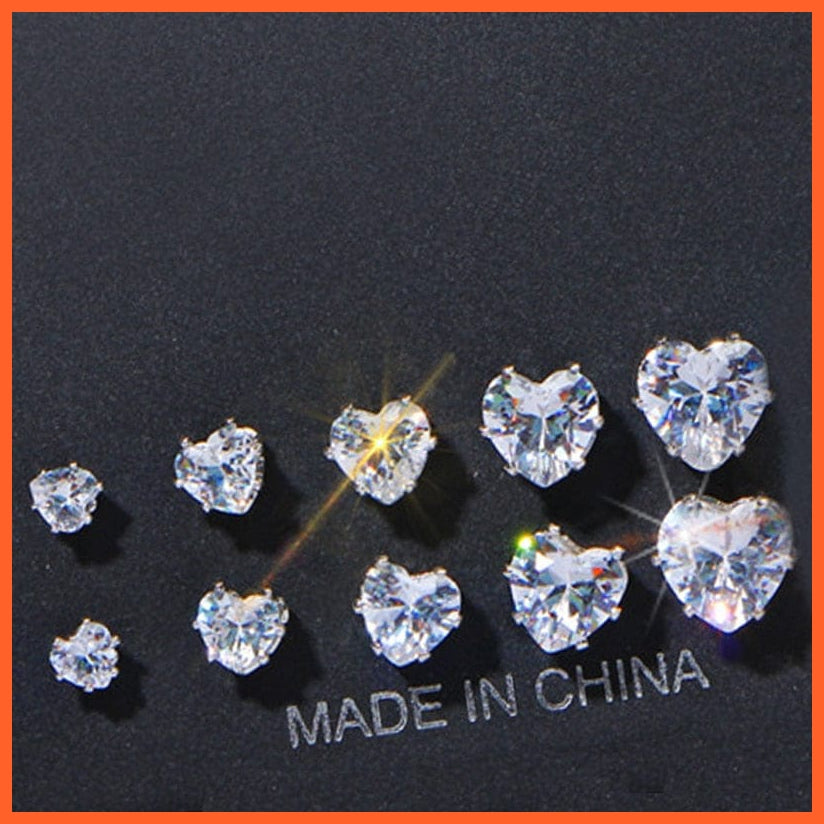 Vintage Cubic Zirconia Round Stud Earrings Set For Women | Silver Color Crystal Rhinestone Bow Earrings Jewellery Gifts | whatagift.com.au.