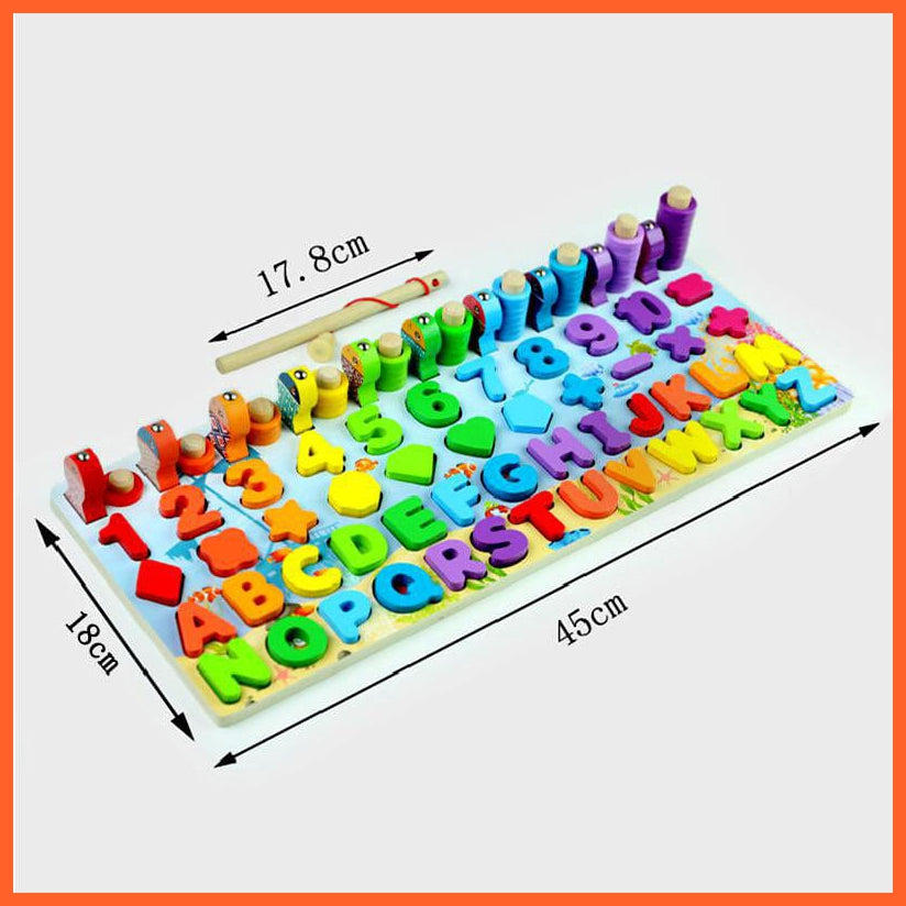 whatagift.com.au Educational Toys Wooden Preschool Educational Toys | Children Board Math Figures Developing Toy