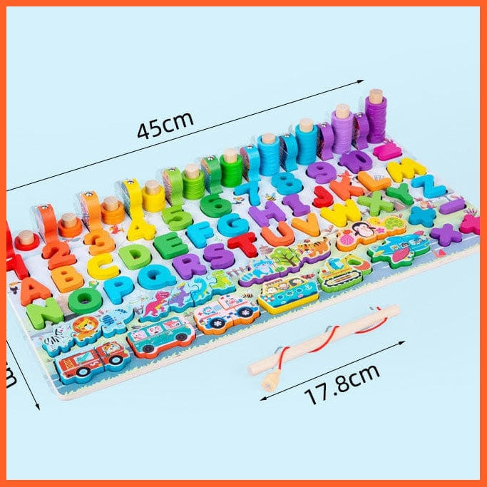 whatagift.com.au Educational Toys Wooden Preschool Educational Toys | Children Board Math Figures Developing Toy