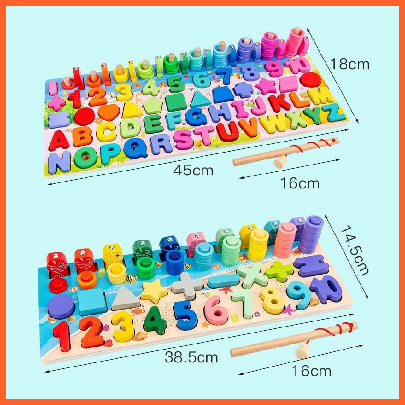 whatagift.com.au Educational Toys Wooden Preschool Educational Toys | Children Board Math Figures Developing Toy