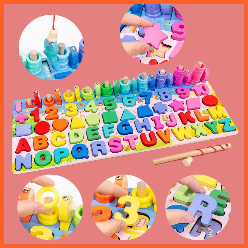 whatagift.com.au Educational Toys Wooden Preschool Educational Toys | Children Board Math Figures Developing Toy