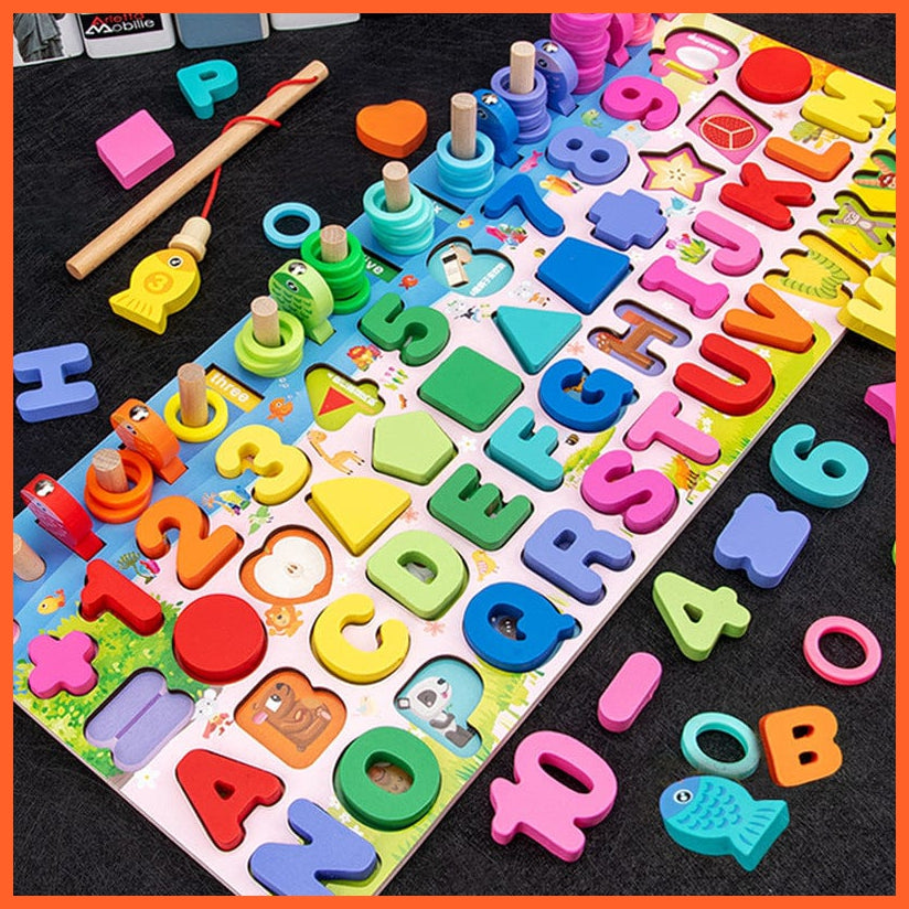 whatagift.com.au Educational Toys Wooden Preschool Educational Toys | Children Board Math Figures Developing Toy