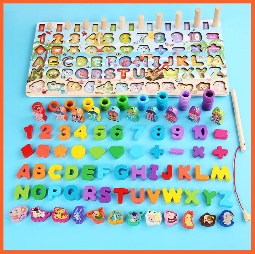 whatagift.com.au Educational Toys Wooden Preschool Educational Toys | Children Board Math Figures Developing Toy