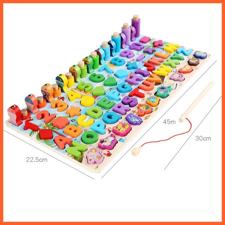 whatagift.com.au Educational Toys Wooden Preschool Educational Toys | Children Board Math Figures Developing Toy