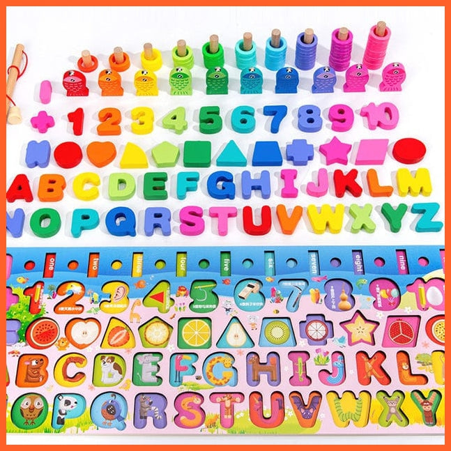 whatagift.com.au Educational Toys Wooden Preschool Educational Toys | Children Board Math Figures Developing Toy