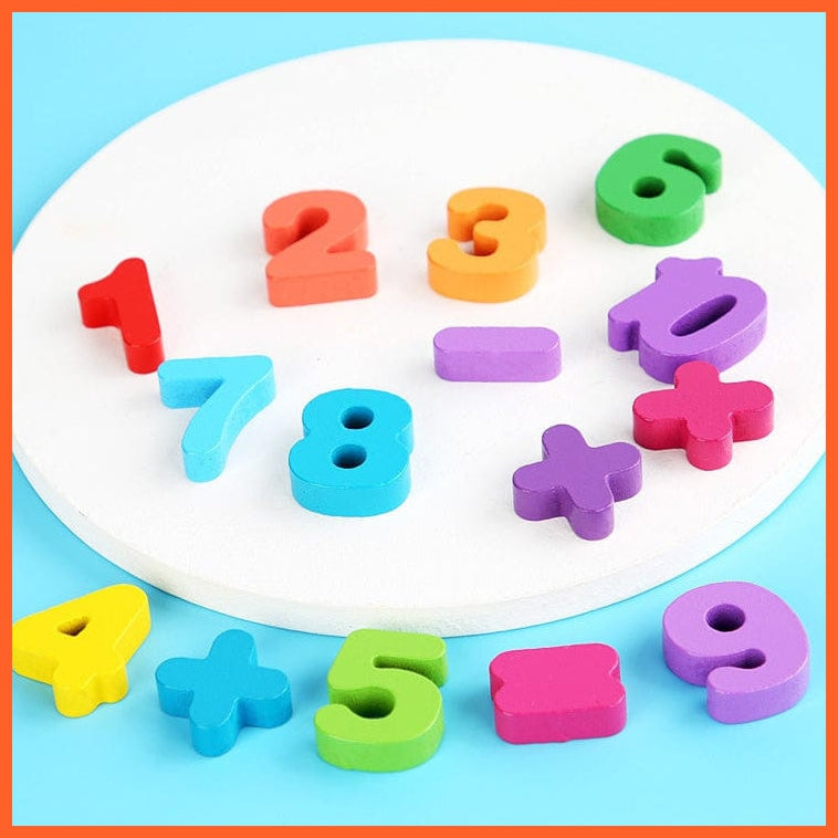 whatagift.com.au Educational Toys Wooden Preschool Educational Toys | Children Board Math Figures Developing Toy