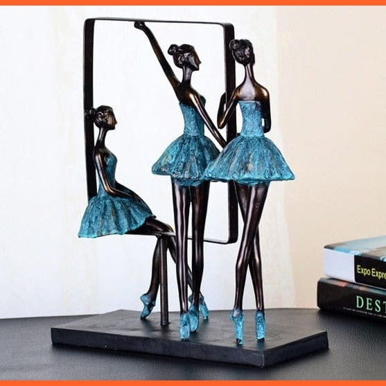 whatagift.com.au Elegant Minimalist Ballet Girls Dancer Resin Sculpture Home Decore